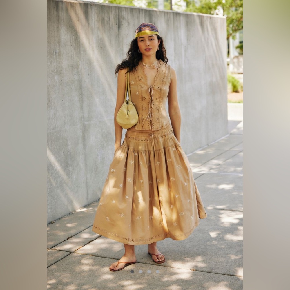 Free People Gesibelle Embroidered Set